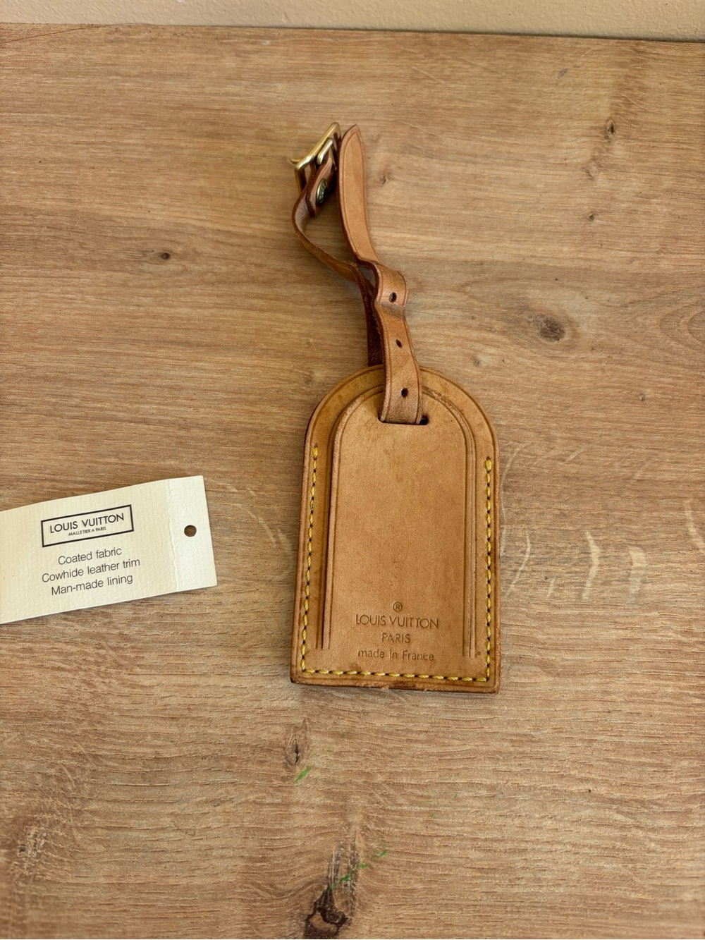 Authentic Louis Vuitton id tag